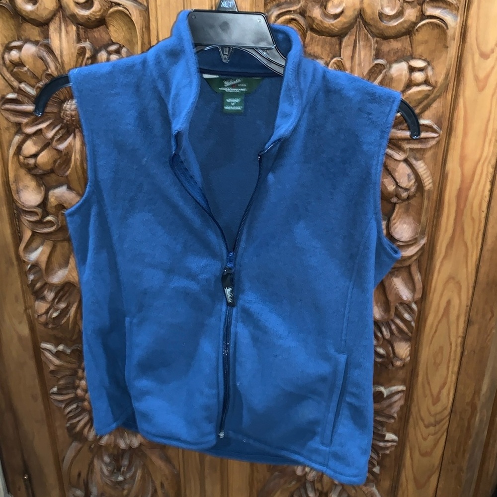 EUC Woolrich Medium women’s blue fleece vest